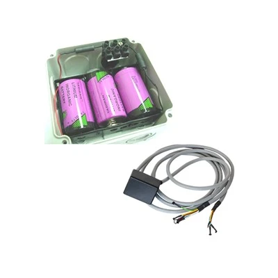(GaugerBAT) batteripaket och (PTS) programmerbar timerbrytare/barriär